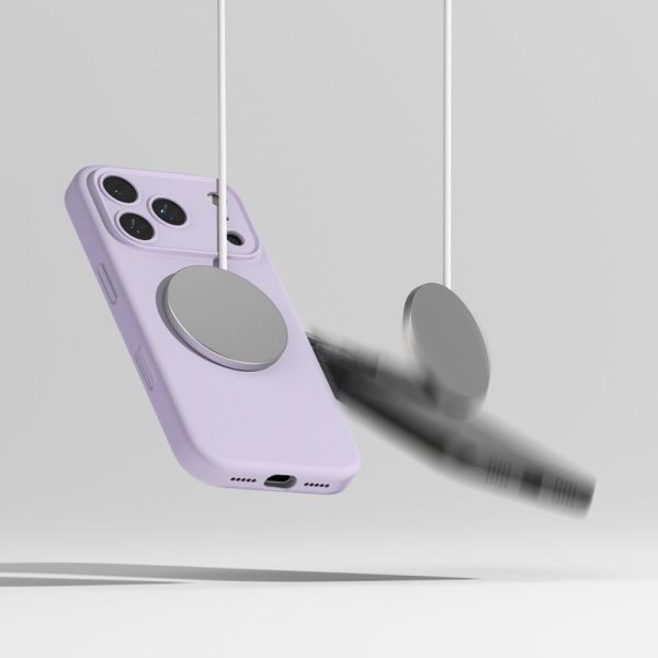 RINGKE SILICONE MAGNETIC MAGSAFE IPHONE 17 PRO LIGHT PURPLE - Image 8