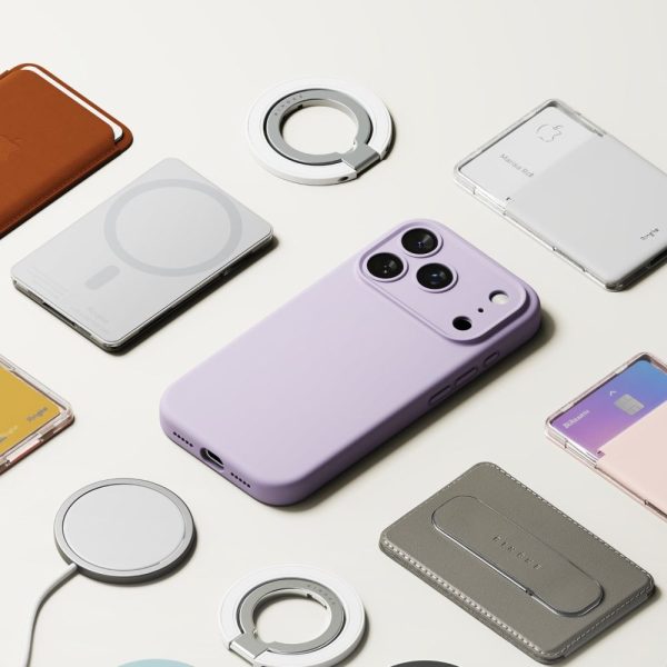 RINGKE SILICONE MAGNETIC MAGSAFE IPHONE 17 PRO LIGHT PURPLE - Image 9