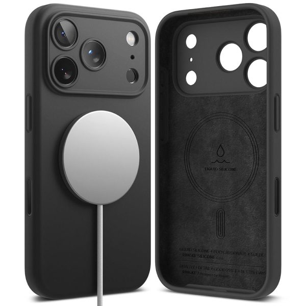 RINGKE SILICONE MAGNETIC MAGSAFE IPHONE 17 PRO MAX BLACK - Image 2