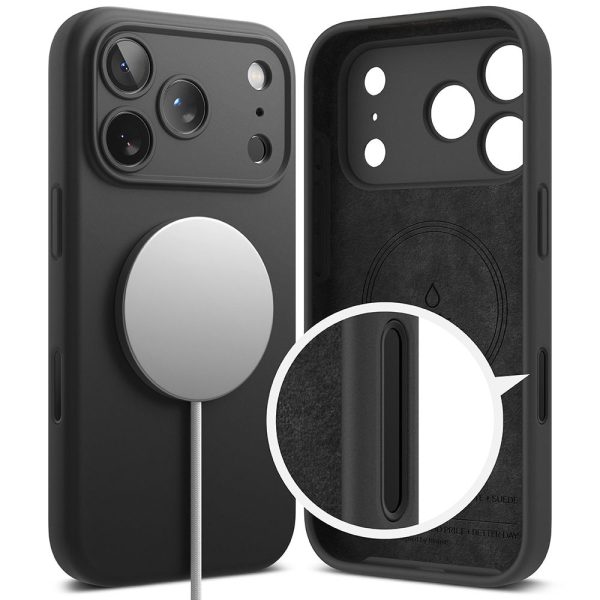 RINGKE SILICONE MAGNETIC MAGSAFE IPHONE 17 PRO MAX BLACK - Image 3