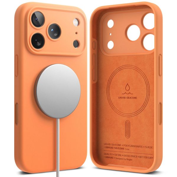 RINGKE SILICONE MAGNETIC MAGSAFE IPHONE 17 PRO MAX TANGERINE - Image 2