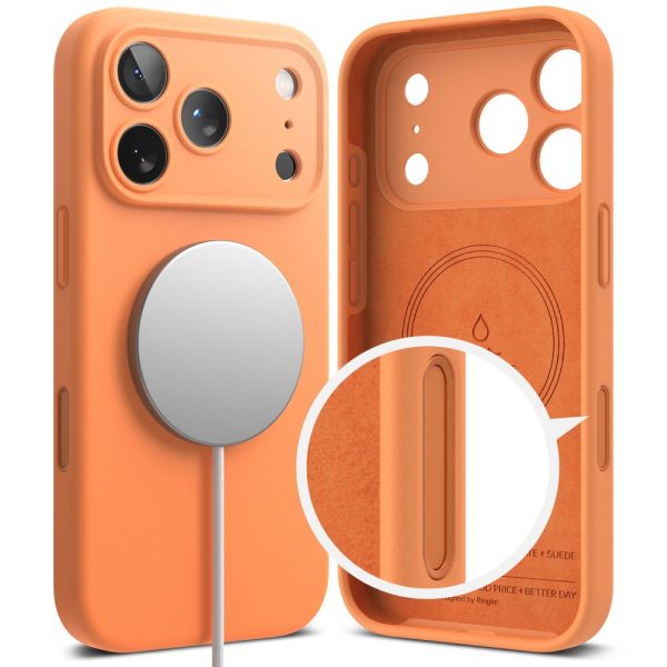RINGKE SILICONE MAGNETIC MAGSAFE IPHONE 17 PRO MAX TANGERINE - Image 3