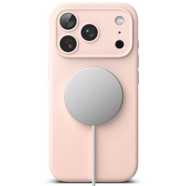 RINGKE SILICONE MAGNETIC MAGSAFE IPHONE 17 PRO PINK SAND - Image 5