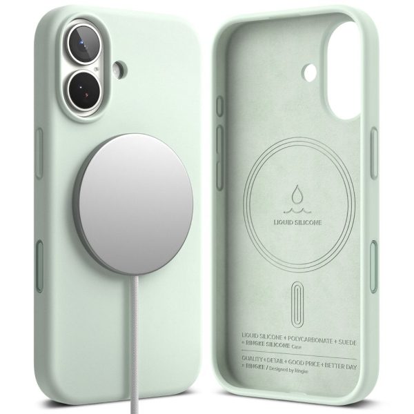 RINGKE SILICONE MAGNETIC MAGSAFE IPHONE 17 SOFT MINT - Image 2