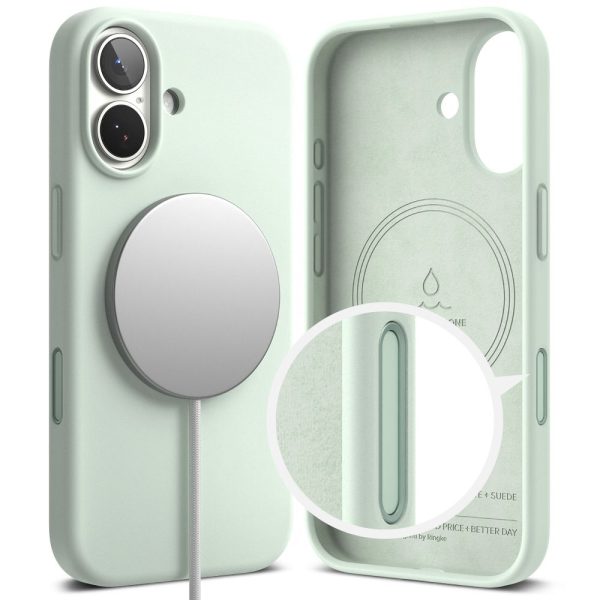 RINGKE SILICONE MAGNETIC MAGSAFE IPHONE 17 SOFT MINT - Image 3