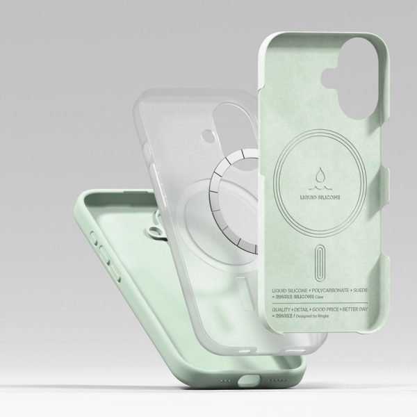 RINGKE SILICONE MAGNETIC MAGSAFE IPHONE 17 SOFT MINT - Image 6