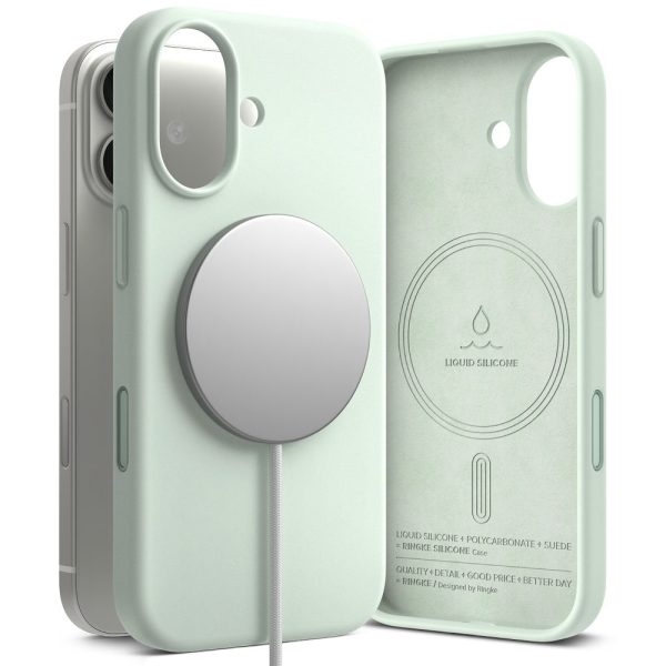 RINGKE SILICONE MAGNETIC MAGSAFE IPHONE 17 SOFT MINT
