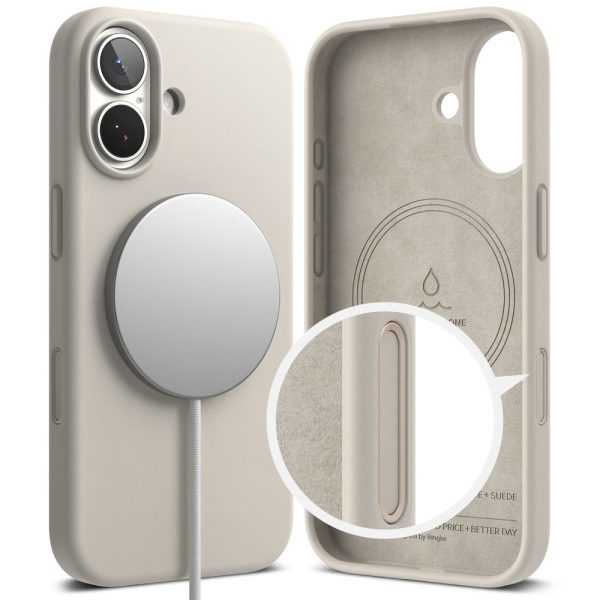 RINGKE SILICONE MAGNETIC MAGSAFE IPHONE 17 STONE - Image 3