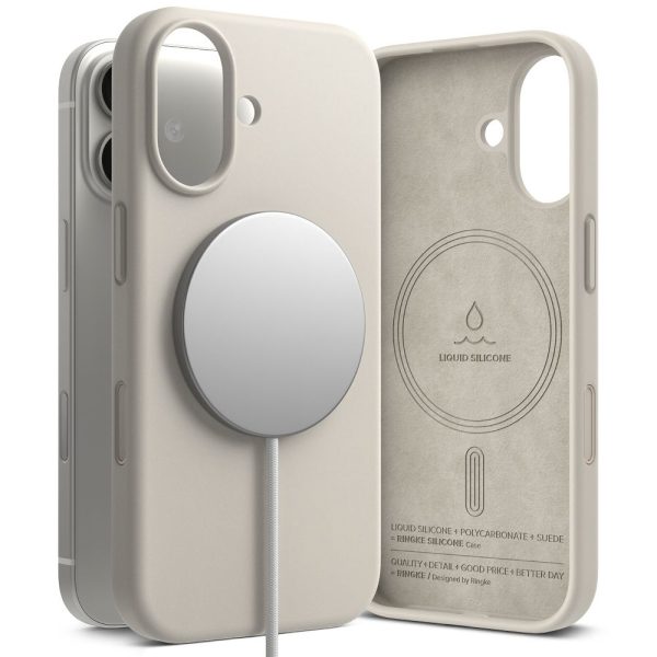 RINGKE SILICONE MAGNETIC MAGSAFE IPHONE 17 STONE