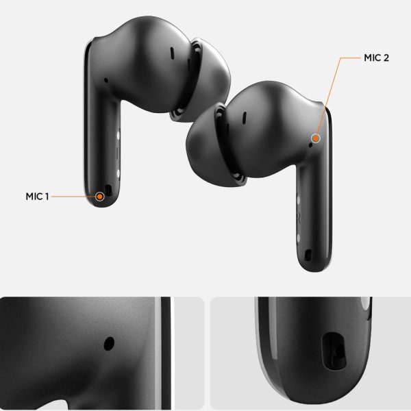 SPIGEN SA2400 ANC IN-EAR EARPHONE BLACK (ASD07886) - Image 6