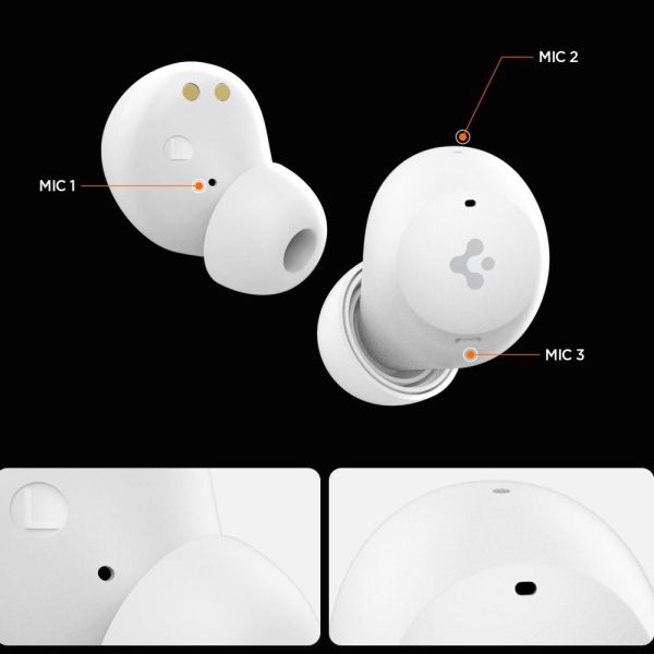 SPIGEN SA2401 ANC PRO IN-EAR EARPHONE WHITE (ASD07963) - Image 6