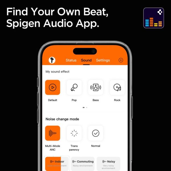 SPIGEN SA2403 ANC PRO HEADPHONES BLACK (ASD09691) - Image 9