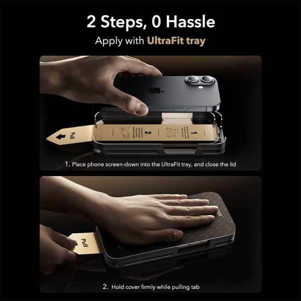ESR ULTRAFIT ARMORITE PRO TEMPERED GLASS IPHONE 16 PRO/17 CLEAR - Image 5