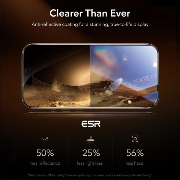 ESR ULTRAFIT ARMORITE PRO TEMPERED GLASS IPHONE 17 PRO CLEAR - Image 6