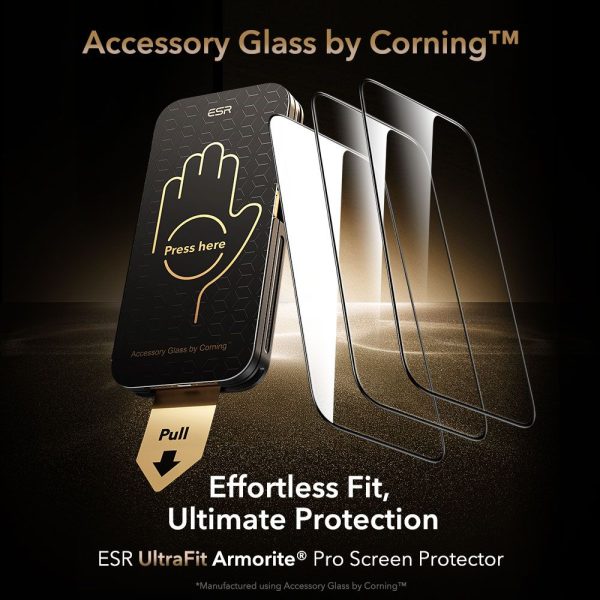 ESR ULTRAFIT ARMORITE PRO TEMPERED GLASS IPHONE 17 PRO MAX CLEAR - Image 2