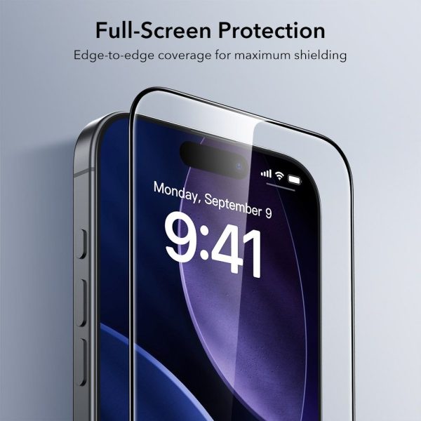 ESR ULTRAFIT TEMPERED GLASS 2-PACK IPHONE 17 PRO MAX CLEAR - Image 5