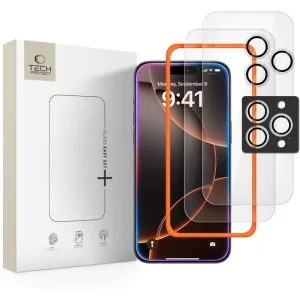 Τζάμι Προστασίας και Κάμερας iPhone 16 Pro Max / 17 Pro Max Tech-Protect Easy Set+ 3-Pack Clear