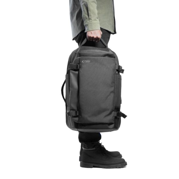 TECH-PROTECT DEFENDER S40 RYANAIR & WIZZAIR TRAVEL LAPTOP CABIN BACKPACK 20L 40x20x25 BLACK - Image 11
