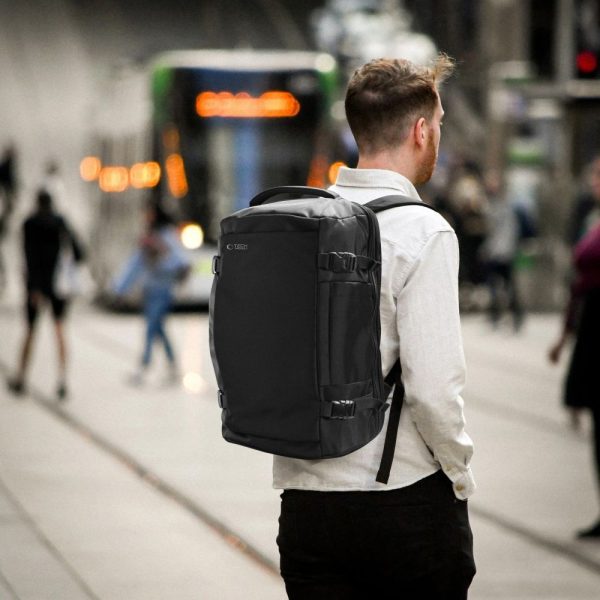 TECH-PROTECT DEFENDER S40 RYANAIR & WIZZAIR TRAVEL LAPTOP CABIN BACKPACK 20L 40x20x25 BLACK - Image 13