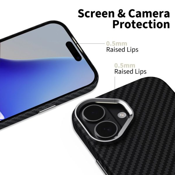 TECH-PROTECT ION CARBON MAGSAFE IPHONE 17 BLACK/SILVER - Image 2
