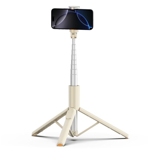 TECH-PROTECT L09S BLUETOOTH SELFIE STICK TRIPOD BEIGE - Image 5