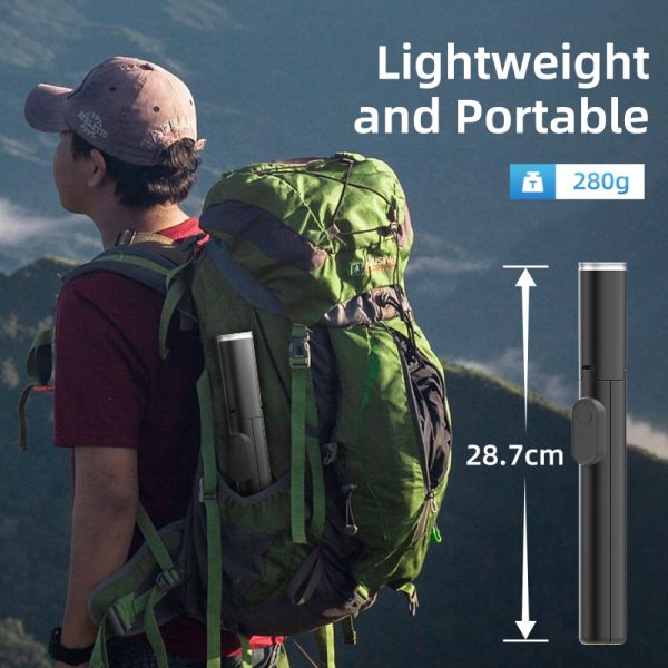 TECH-PROTECT L09S BLUETOOTH SELFIE STICK TRIPOD BLACK - Image 8