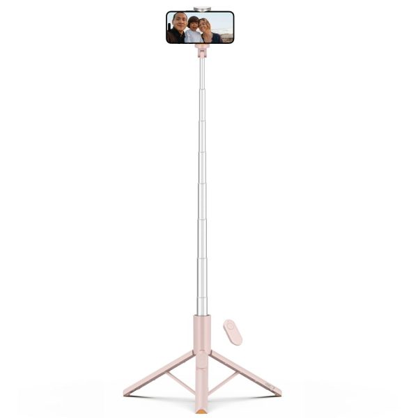 TECH-PROTECT L09S BLUETOOTH SELFIE STICK TRIPOD PINK - Image 2