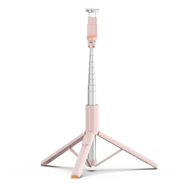 TECH-PROTECT L09S BLUETOOTH SELFIE STICK TRIPOD PINK - Image 4