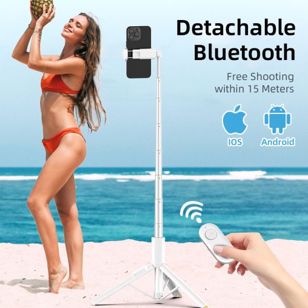 TECH-PROTECT L09S BLUETOOTH SELFIE STICK TRIPOD WHITE - Image 9