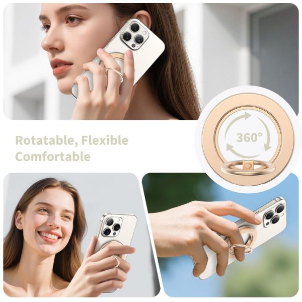 TECH-PROTECT MMR600 MAGNETIC MAGSAFE PHONE RING SATIN GOLD - Image 5