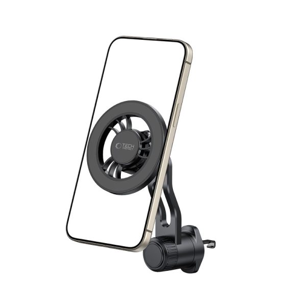 TECH-PROTECT N56 MAGNETIC MAGSAFE ROTABLE VENT CAR MOUNT BLACK - Image 2