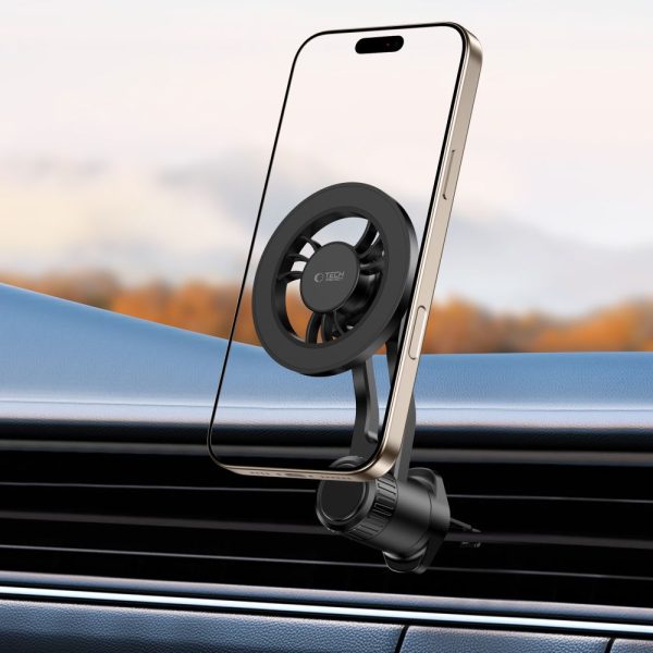 TECH-PROTECT N56 MAGNETIC MAGSAFE ROTABLE VENT CAR MOUNT BLACK - Image 7