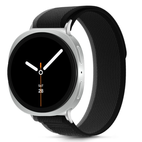 TECH-PROTECT NYLON STRIPE SAMSUNG GALAXY WATCH 8/CLASSIC (40/44/46 MM) BLACK/ORANGE - Image 2