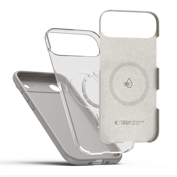 TECH-PROTECT SILICONE MAGSAFE IPHONE 17 AIR STONE GREY - Image 2