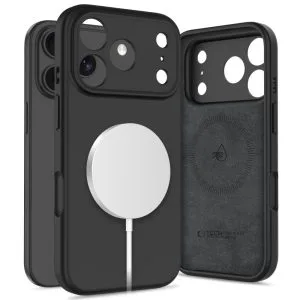 Θήκη iPhone 17 Pro Max Tech-Protect Silicone MagSafe Black