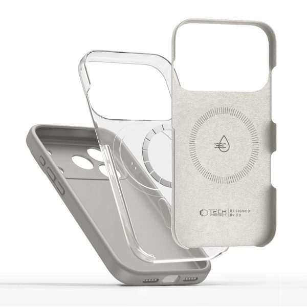 TECH-PROTECT SILICONE MAGSAFE IPHONE 17 PRO MAX STONE GREY - Image 2