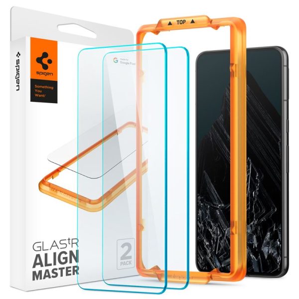 Spigen Glass tR AlignMaster 2 Pack - Google Pixel 8 Pro