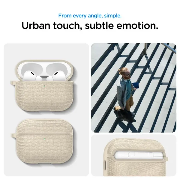 Spigen Urban Fit Dune Beige-Apple AirPods Pro 3 (ACS10020) - Image 6
