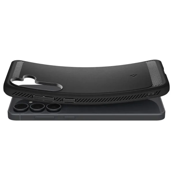 Spigen Rugged Armor Matte Black-Samsung Galaxy S25 FE (ACS10025) - Image 4