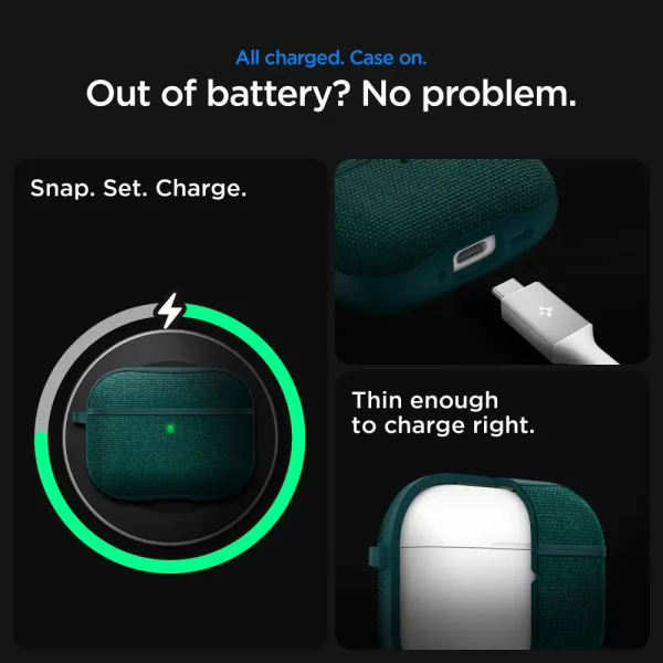Spigen Urban Fit Midnight Green-Apple AirPods Pro 3 (ACS09831) - Image 4