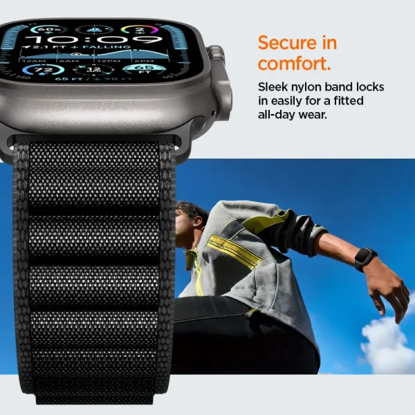 Spigen WBF1 Band Black-Apple Watch 44/45/46/49 mm (AMP10144) - Image 5