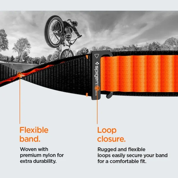 Spigen WBF1 Band Black Orange-Apple Watch 44/45/46/49 mm (AMP10145) - Image 3