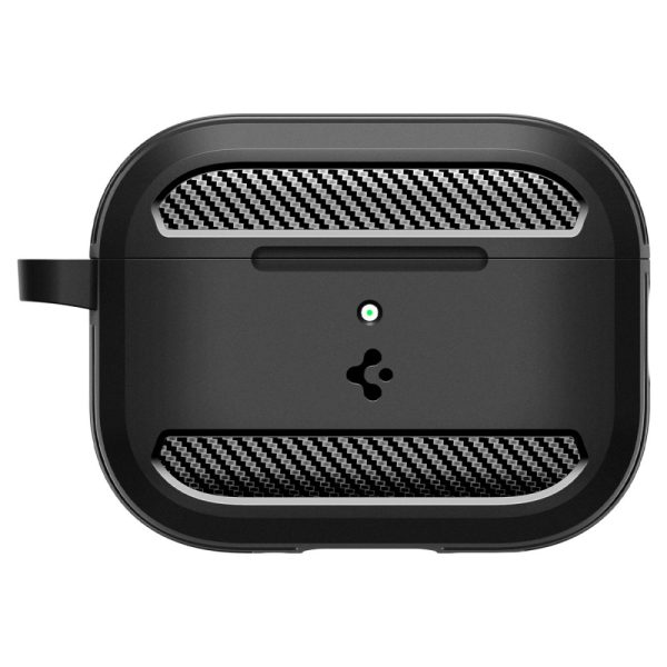 Spigen Rugged Armor Matte Black-Apple AirPods Pro 3 (ACS09822) - Image 2