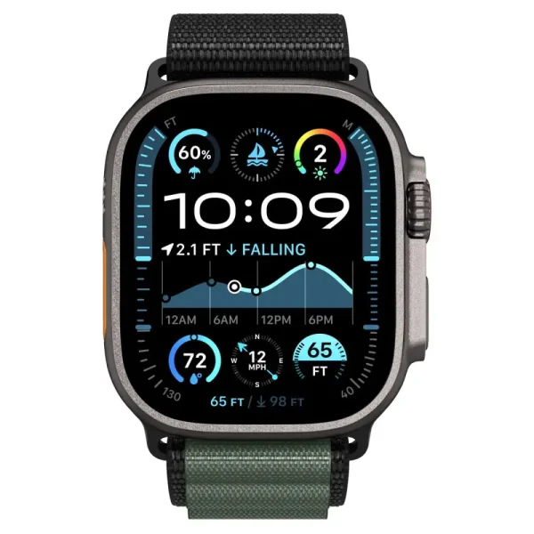 Spigen WBF1 Band Black Green-Apple Watch 44/45/46/49 mm (AMP10223) - Image 14