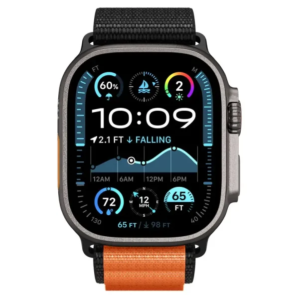 Spigen WBF1 Band Black Orange-Apple Watch 44/45/46/49 mm (AMP10145) - Image 14
