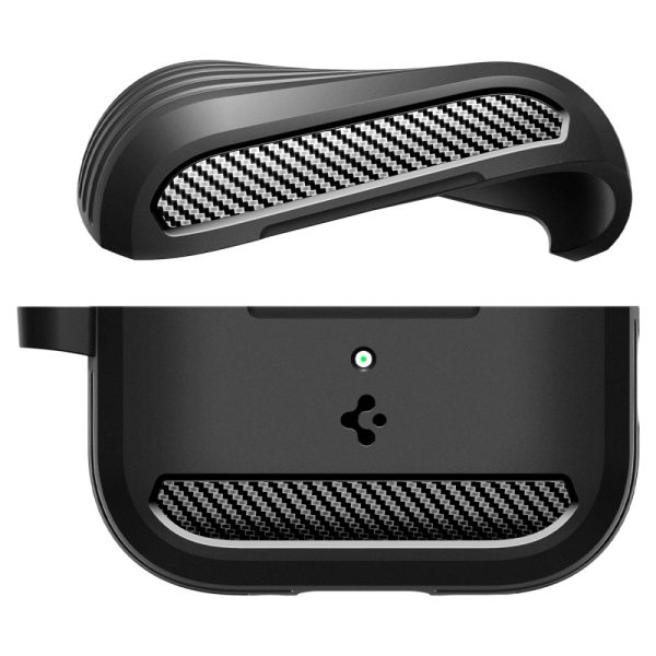 Spigen Rugged Armor Matte Black-Apple AirPods Pro 3 (ACS09822) - Image 4