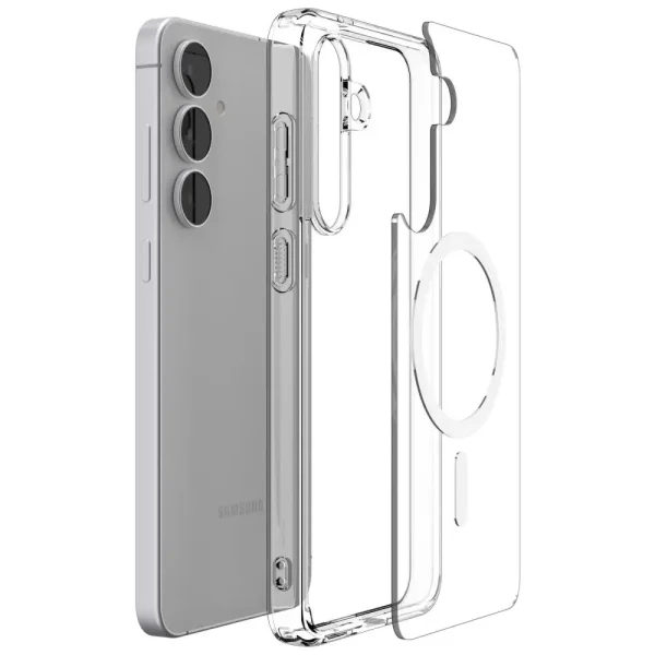 Spigen Ultra Hybrid MagSafe Clear White-Samsung Galaxy S25 FE (ACS10027) - Image 2