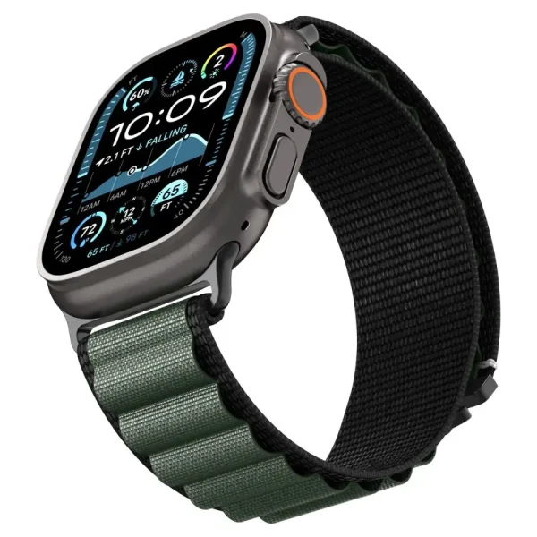 Spigen WBF1 Band Black Green-Apple Watch 44/45/46/49 mm (AMP10223) - Image 10