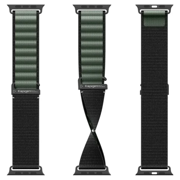 Spigen WBF1 Band Black Green-Apple Watch 44/45/46/49 mm (AMP10223) - Image 9
