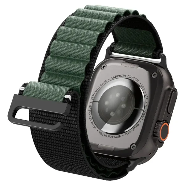 Spigen WBF1 Band Black Green-Apple Watch 44/45/46/49 mm (AMP10223) - Image 8